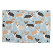 Corgi Dog Paws en Botten Kussensloop (Achterkant)
