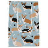 Corgi Dog Paws en Botten Medium Cadeauzakje (Achterkant)