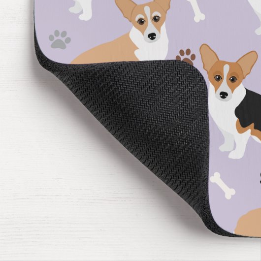 Corgi Dog Paws en Botten Muismat (Hoek)