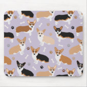 Corgi Dog Paws en Botten Muismat (Voorkant)