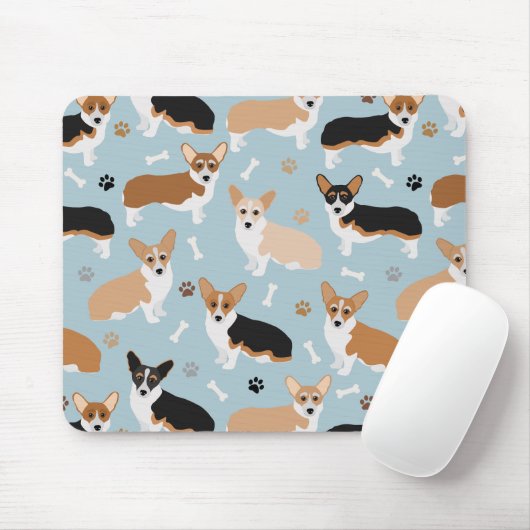 Corgi Dog Paws en Botten Muismat (Met muis)