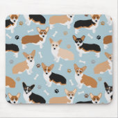 Corgi Dog Paws en Botten Muismat (Voorkant)