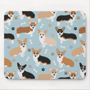 Corgi Dog Paws en Botten Muismat