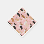 Corgi Dog Paws en Botten Napkins Servet (Hoek)