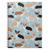 Corgi Dog Paws en Botten Notitieboek (Voorkant)