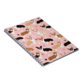 Corgi Dog Paws en Botten Notitieboek (Rechterzijde)