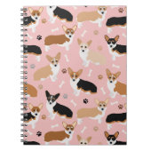 Corgi Dog Paws en Botten Notitieboek (Voorkant)