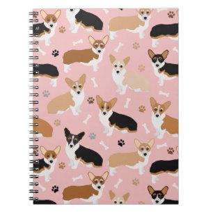 Corgi Dog Paws en Botten Notitieboek