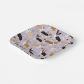 Corgi Dog Paws en Botten Paper Borden Papieren Bordje (Gebogen)