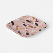 Corgi Dog Paws en Botten Paper Borden Papieren Bordje (Gebogen)