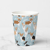 Corgi Dog Paws en Botten Papieren Bekers (Rechts)