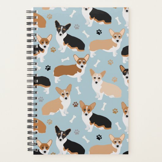 Corgi Dog Paws en Botten Planner (Voorkant)