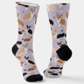 Corgi Dog Paws en Botten Socks Sokken (Gebogen)