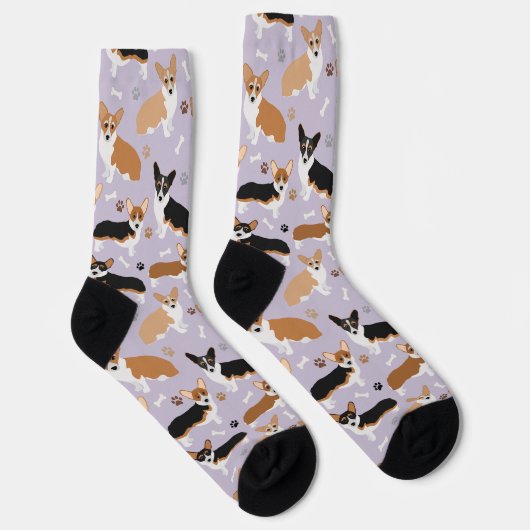 Corgi Dog Paws en Botten Socks Sokken (Rechts)