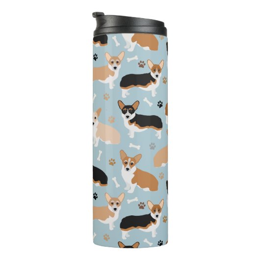 Corgi Dog Paws en Botten Thermosbeker (Geroteerd rechts)