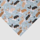 Corgi Dog Paws en Botten Tissuepapier (Detail)