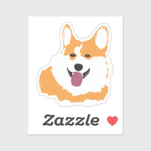 Corgi Dog Pet Animal Sticker (Vel)