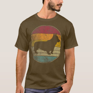 Corgi Dog Pet  Onderdruk Retro 70s 80s 90s T-shirt