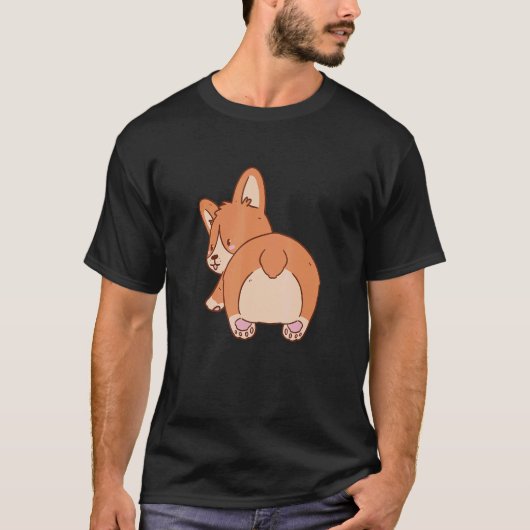 Corgi Dog Pet Paws T-shirt (Voorkant)