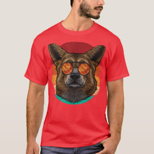 Corgi Dog Pet Puppy Retro 80 stijl T-shirt