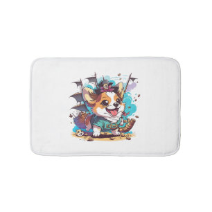 Corgi Dog Pirate Badmat