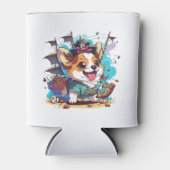 Corgi Dog Pirate Blikjeskoeler (Voorkant)