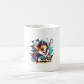 Corgi Dog Pirate Koffiemok (Center)
