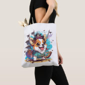 Corgi Dog Pirate Tote Bag (Dichtbij)