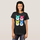 Corgi Dog Pop Art Popart T-shirt (Voorkant volledig)