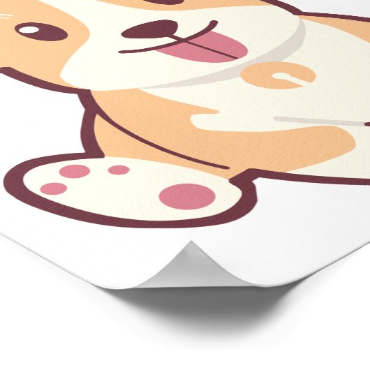 Corgi Dog Poster (Hoek)