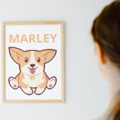 Corgi Dog Poster