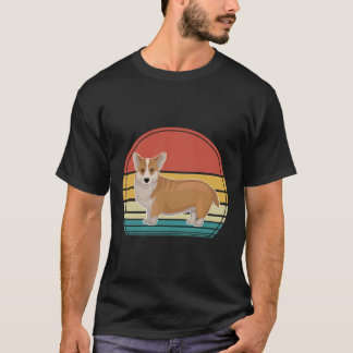 Corgi Dog Retro 20 T-shirt