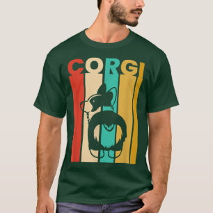 Corgi Dog Retro Funny Corgi Lovers T-shirt