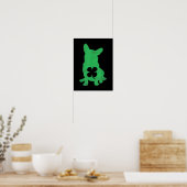 Corgi Dog Shamrock Irish Saint Patricks Day Poster (Keuken)