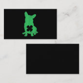 Corgi Dog Shamrock Irish Saint Patricks Day Visitekaartje (Voorkant / Achterkant)