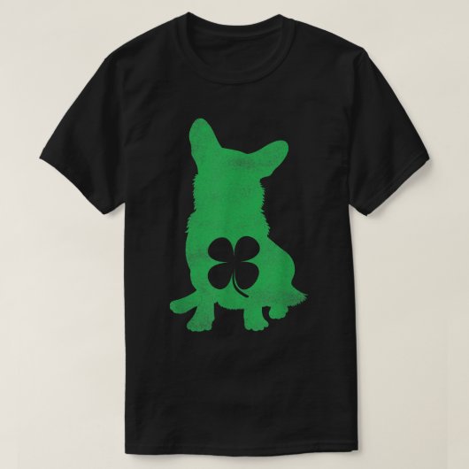 Corgi Dog Shamrock St T-shirt (Design voorkant)