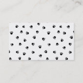 Corgi Dog Silhouette Black en Gold visitekaartje (Achterkant)