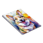 Corgi Dog Spiral Notitieboek (Rechterzijde)
