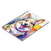 Corgi Dog Spiral Notitieboek (Linkerzijde)