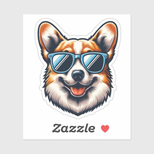 Corgi Dog Sticker (Vel)