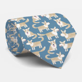 Corgi Dog Stropdas (Opgerold)