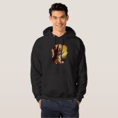 Corgi Dog Sunset Retro Corgis Dogs 1 Hoodie (Voorkant volledig)