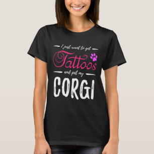 Corgi Dog Tattoo Dog Ma Idea Long 1202 T-shirt