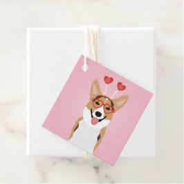 Corgi Dog Valentijnsdag Bedankjes Labels