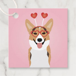 Corgi Dog Valentijnsdag Bedankjes Labels