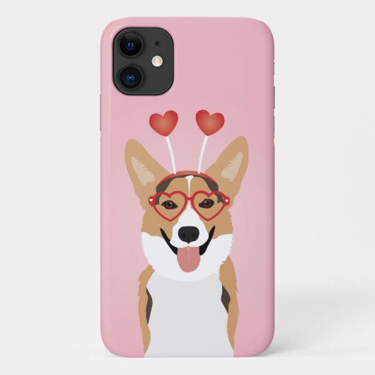Corgi Dog Valentijnsdag Case-Mate iPhone Case (Achterkant)