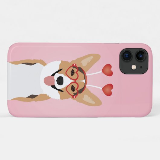 Corgi Dog Valentijnsdag Case-Mate iPhone Case (Achterkant (horizontaal))
