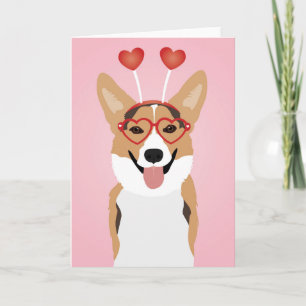 Corgi Dog Valentijnsdag Kaart