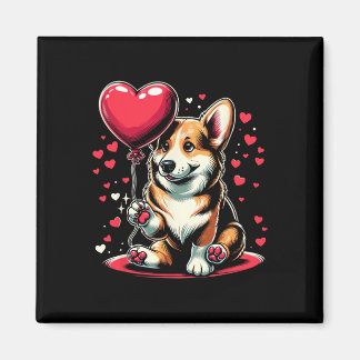 Corgi Dog Valentine's Day Dog Owner Valentine  Magneet