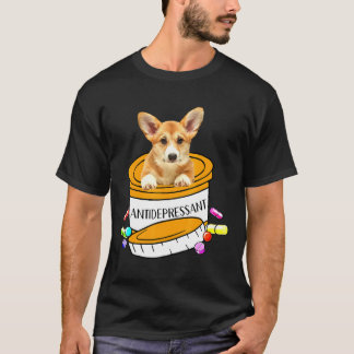 Corgi Dog Vintage voor Boy Girl Dog T-shirt